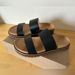 Madewell NWT Charley Double-Strap Slide Sandal